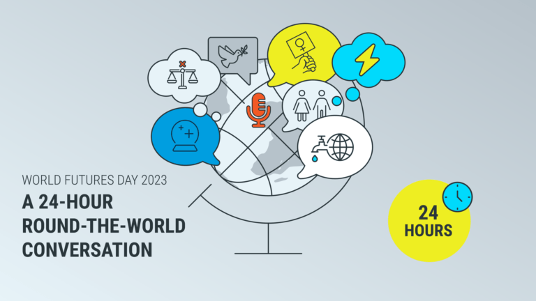 Titelbild zum Beitrag: World Futures Day 2023 – A 24-hour Round-the-world conversation
