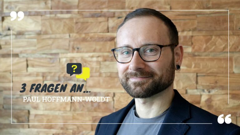 Titelbild zum Beitrag: 3 Fragen an… Paul Hoffmann-Woldt