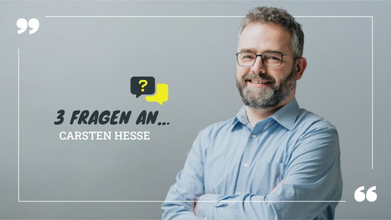 Titelbild zum Beitrag: 3 Fragen an… Carsten Hesse