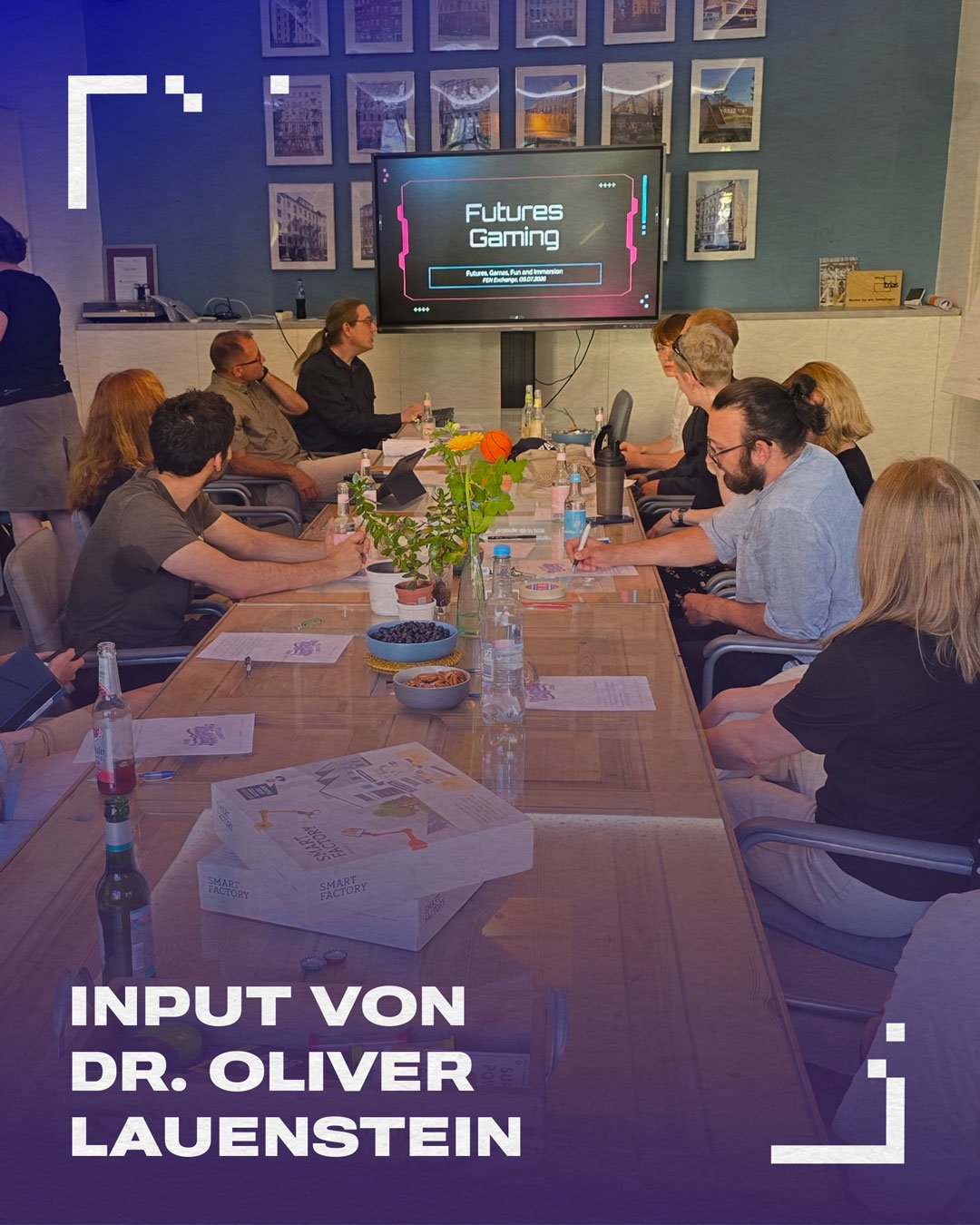 Futures Games Workshop bei Schaltzeit. Vortrag von Dr. Oliver Lauenstein.