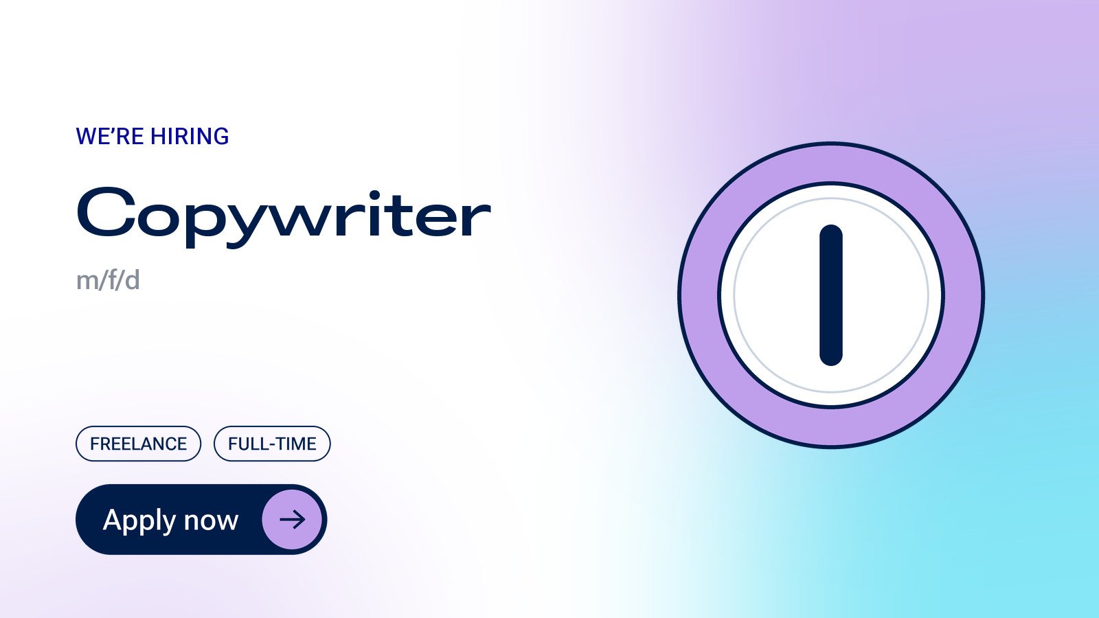 Job posting: Copywriter